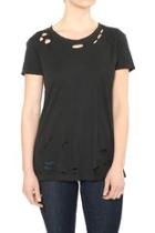  Black Distressed Tee