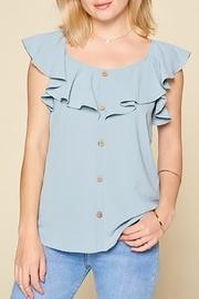  Woven Flounce Blouse
