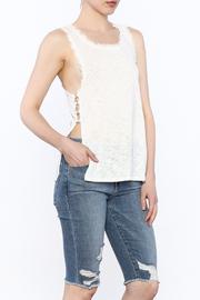  Frayed White Tank