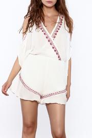  Bohemian Cold Shoulder Romper