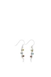 Garnet Wave Earrings