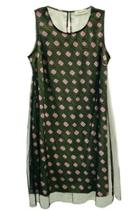  Green Graphic Dress
