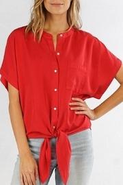  Front-tie Button-down Shirt