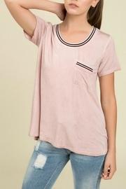  Pink Varsity Tee