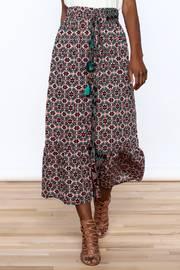  Boho Print Midi Skirt