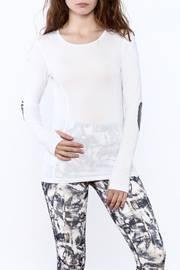  White Athleisure Top