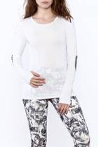  White Athleisure Top