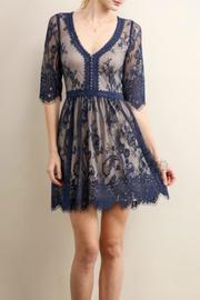  Blue Overlay Dress