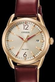  Burgundy Leather Watch