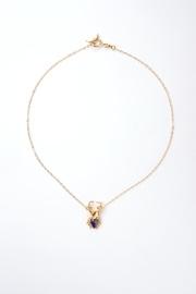  Gold Beetle Azurite Necklace