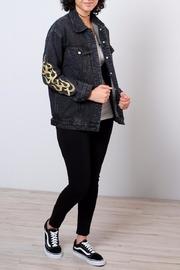  Flame Sleeve Denim Jacket