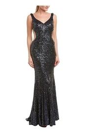  Sequin Navy Gown