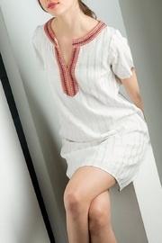  Metallic Stripes Dress