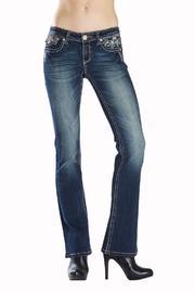  Turquoise Flap-pocket Bootcut