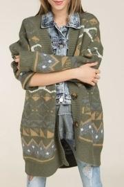 Reindeer Button Cardigan