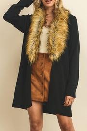  Faux Fur Cardigan