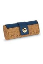  Rattan Barrel Clutch