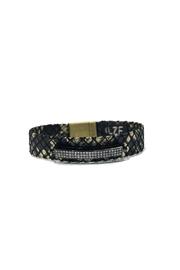  Bar-python Leather Bracelet