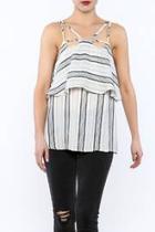  Stripe Tiered Top