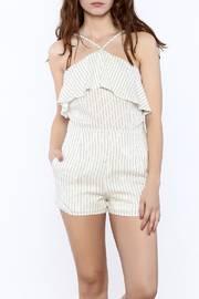  Halter Stripe Romper