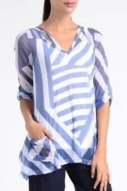  Sheer Stripe Top