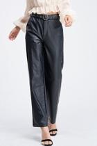  Belted Leather Pants