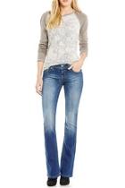  Whiskered Mid Rise Jeans