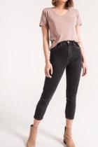  The V-neck Tee-taupe