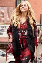  Floral V-neck Dress