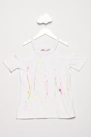  Cold Shoulder Neon Top