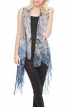  Contrasting Pattern Vest