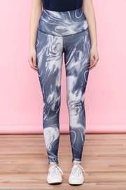  Abstract High-waist Leggings