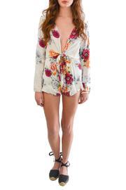  Floral Tie Romper