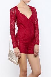  Red Hot Lace Romper