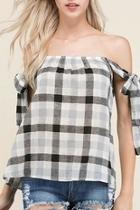  Checked Top
