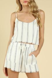  Fray Hem Crop Tank