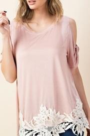  Embroidered Hem Tee