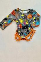  Gray Spooky Romper