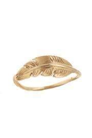  Gold Feather Ring
