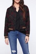  Rose Print Bomber