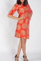  Orange Misha Dress