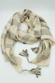  Ivory Tassel Scarf