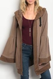  Mocha Hooded Cardigan