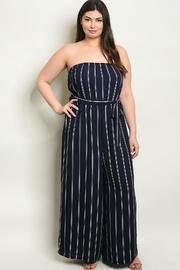  Curvy Stripe Jumpsuit