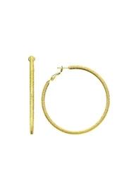  Large Textured Hoops