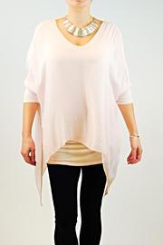  Sequin Sleeve Top