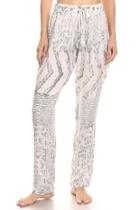  White Batik Straight-leg-pant