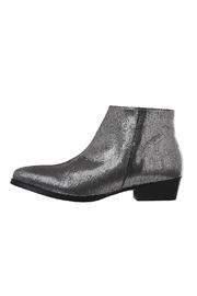  Metalic Leather Booties