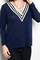  Varsity Stripe Sweater