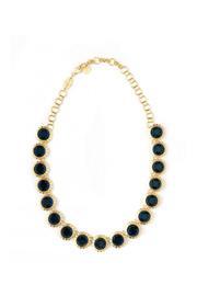  Navy Sunflower Neckalce